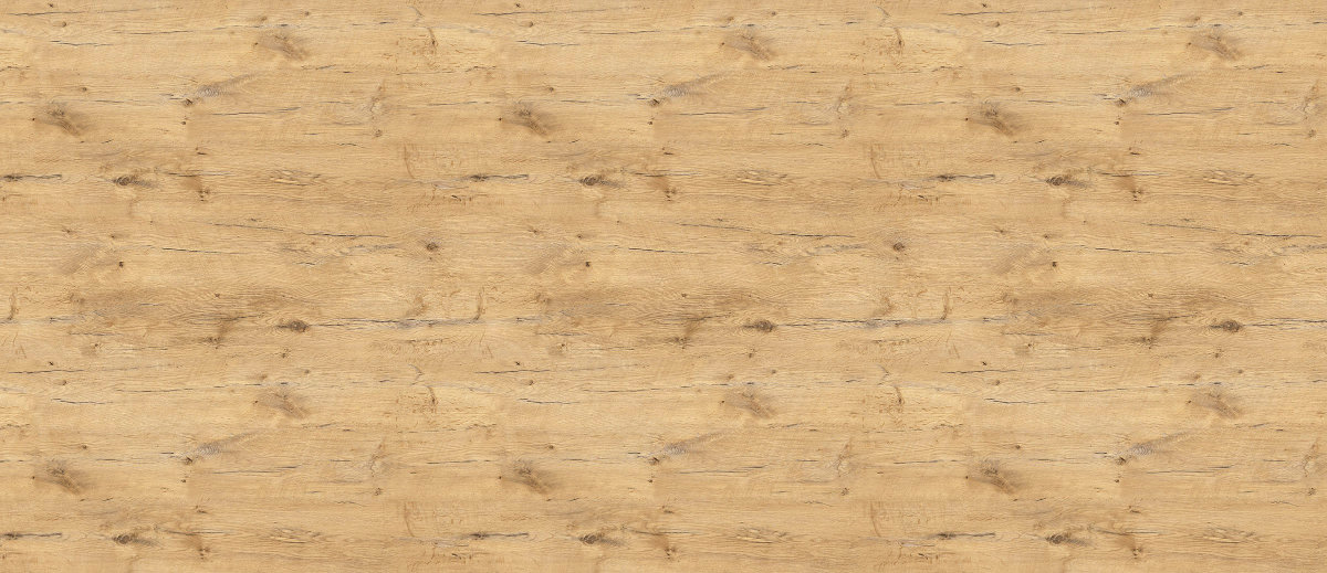 Texte de plan de travail stratifié sur mesure Sofema, aspect bois clair.