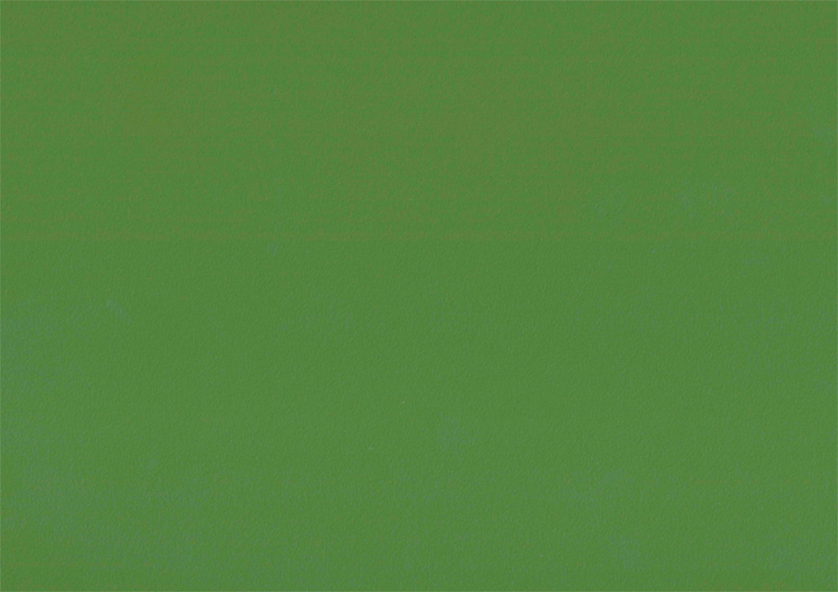 Plan de travail stratifié sur mesure Sofema, couleur verte unie.