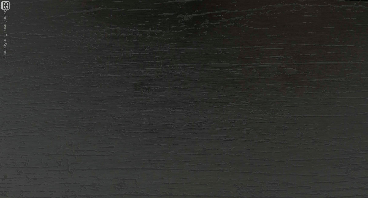 Surface de plan de travail stratifié noir, fabriqué sur mesure par Sofema.