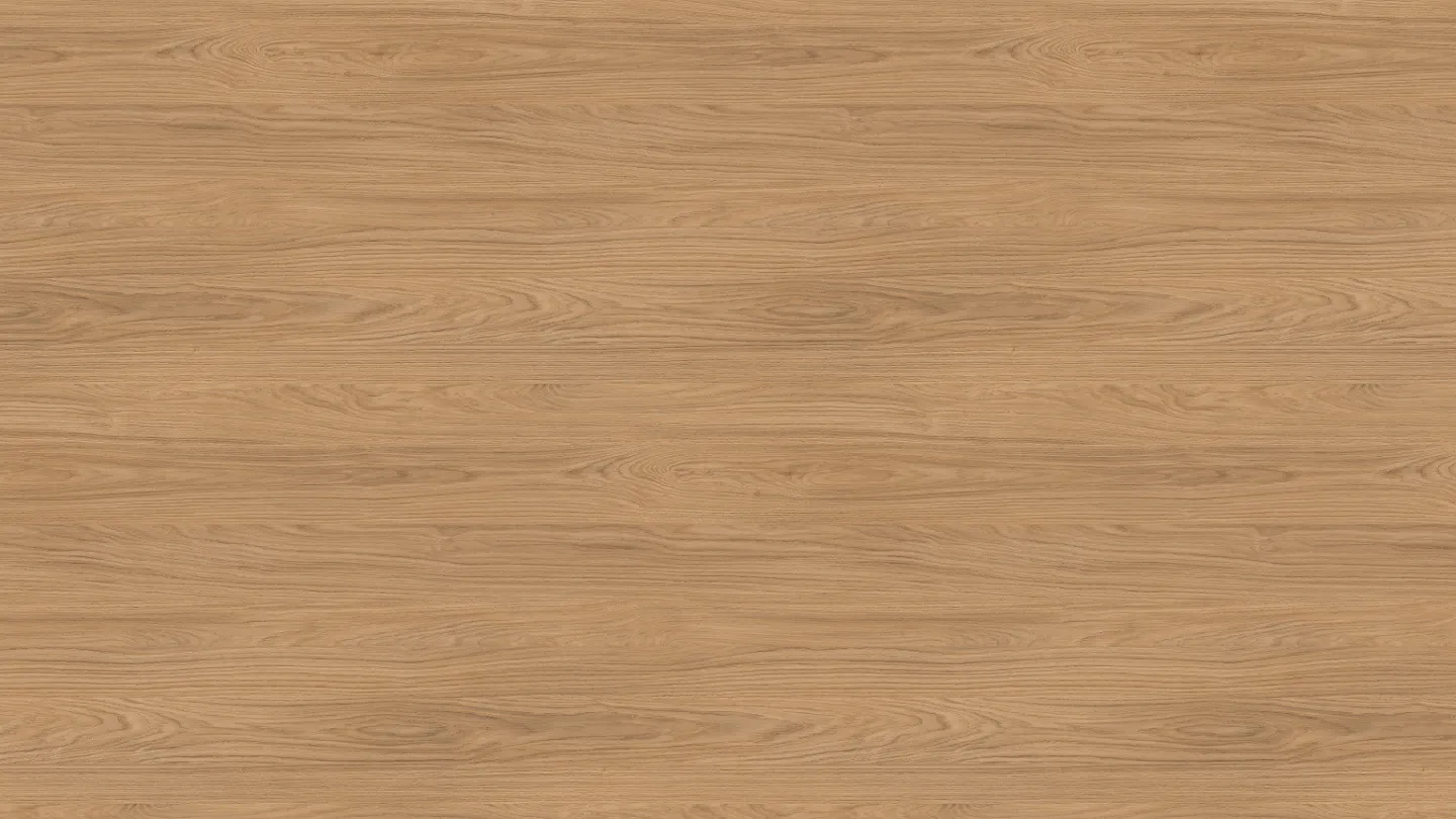 Plan de travail stratifié sur mesure Sofema, aspect bois clair.