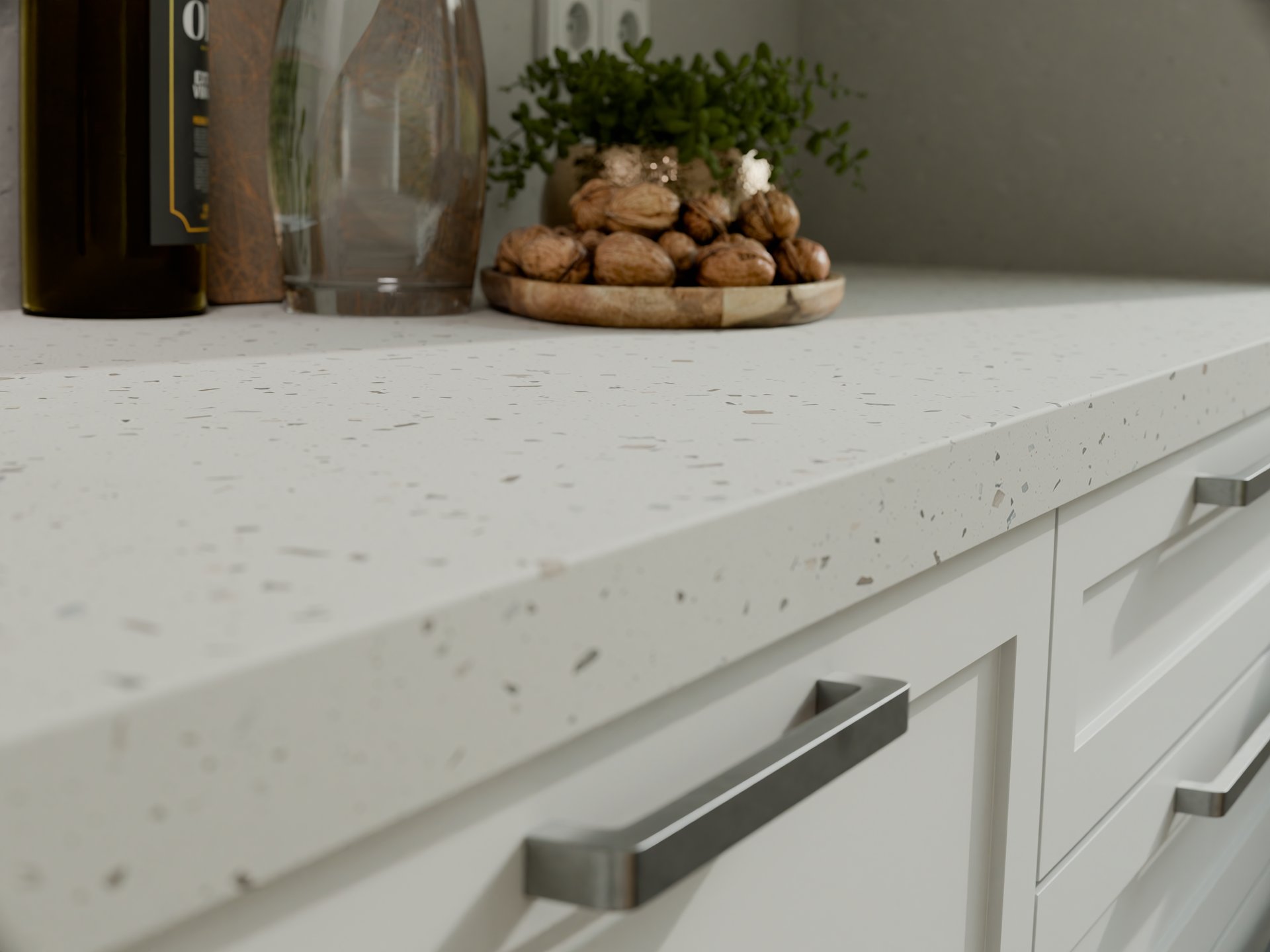 Plan de travail stratifié sur mesure de Sofema avec finition moderne.