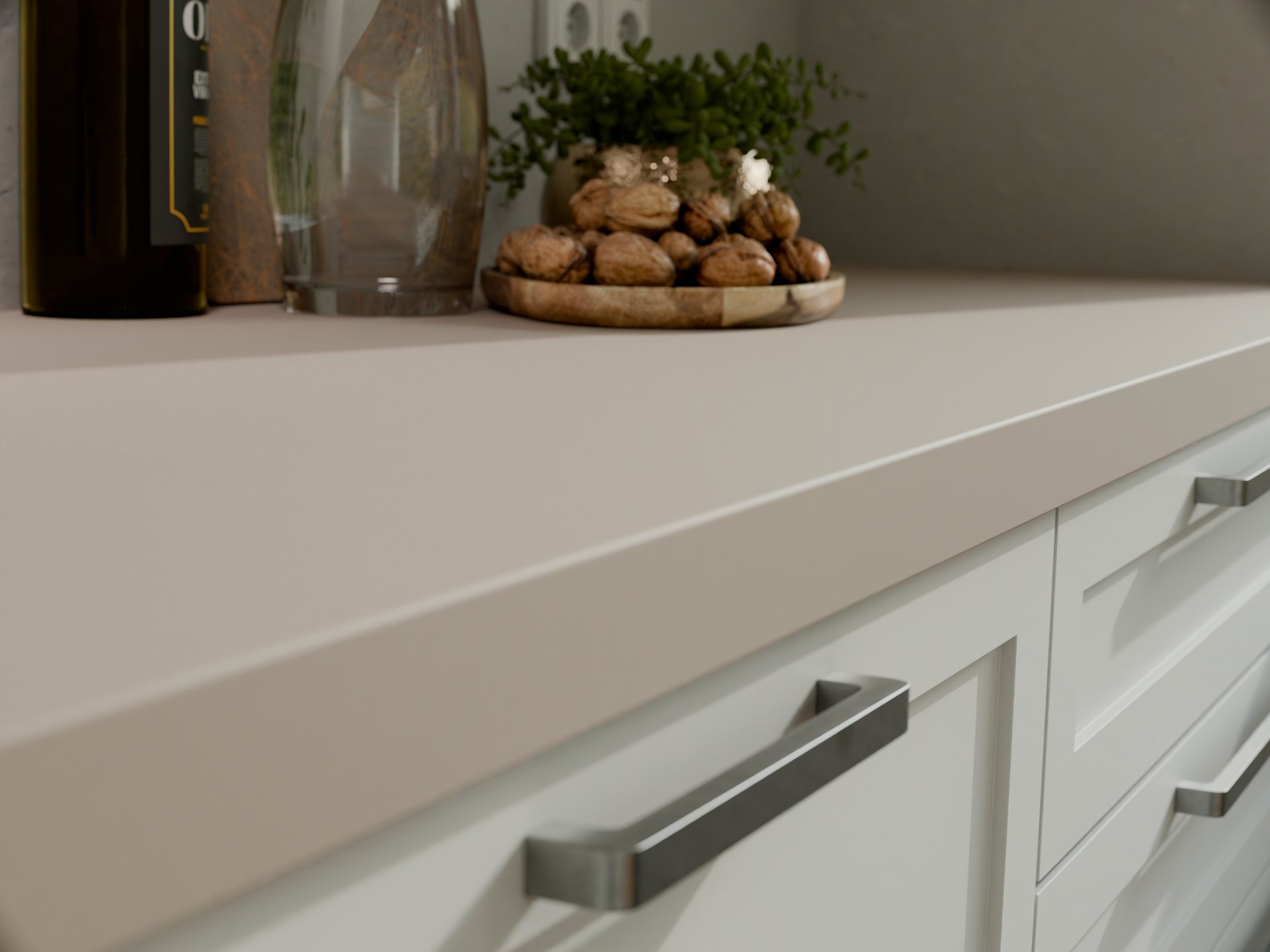 Plan de travail stratifié sur mesure par Sofema, surface moderne et élégante.