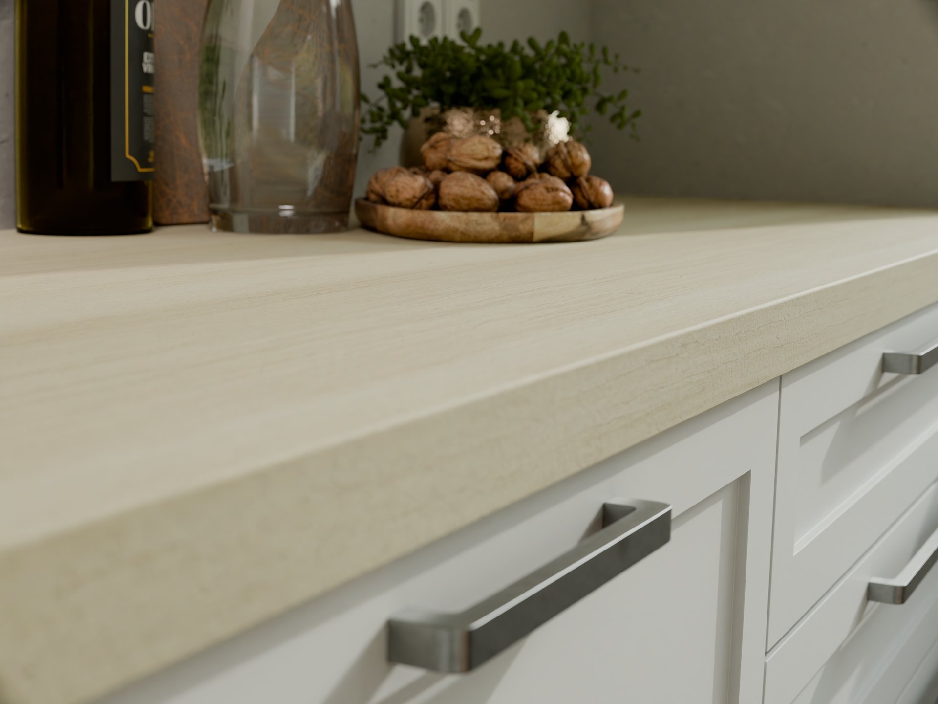 Plan de travail stratifié sur mesure de Sofema, design élégant et moderne.